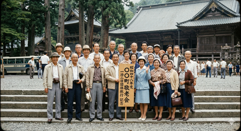 団体旅行のイメージ(AI生成)